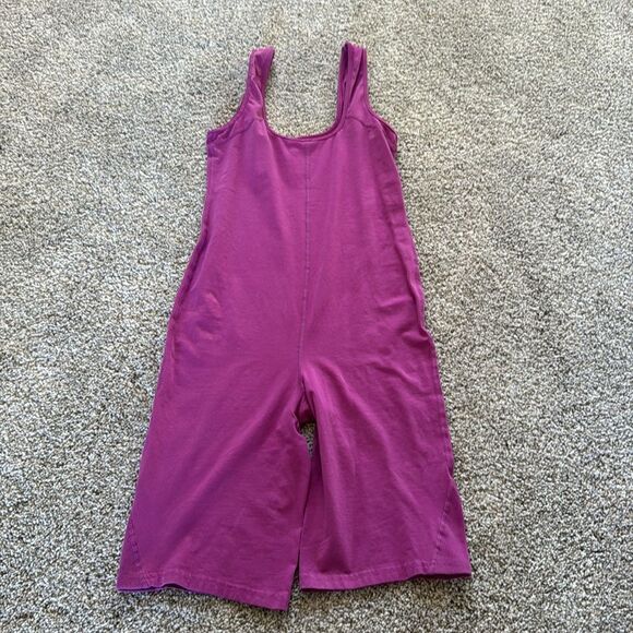 Free People Movement Hot Shot Romper | Small | Magenta Disco - Picture 7 of 7